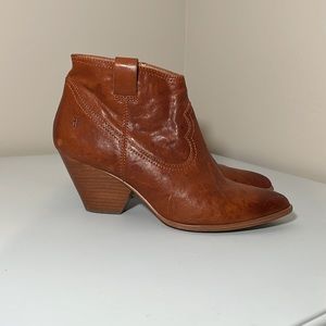 Frye Reina Boots in Cognac